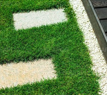 Artificial grass in landscaping